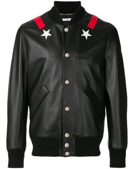 givenchy star bomber jacket|men cropped bomber jacket.